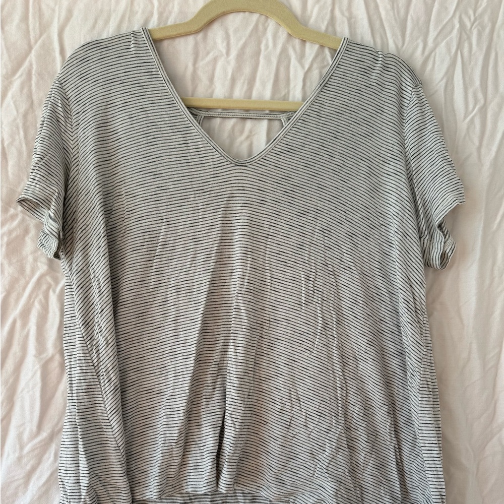 Lush black & white striped T-shirt